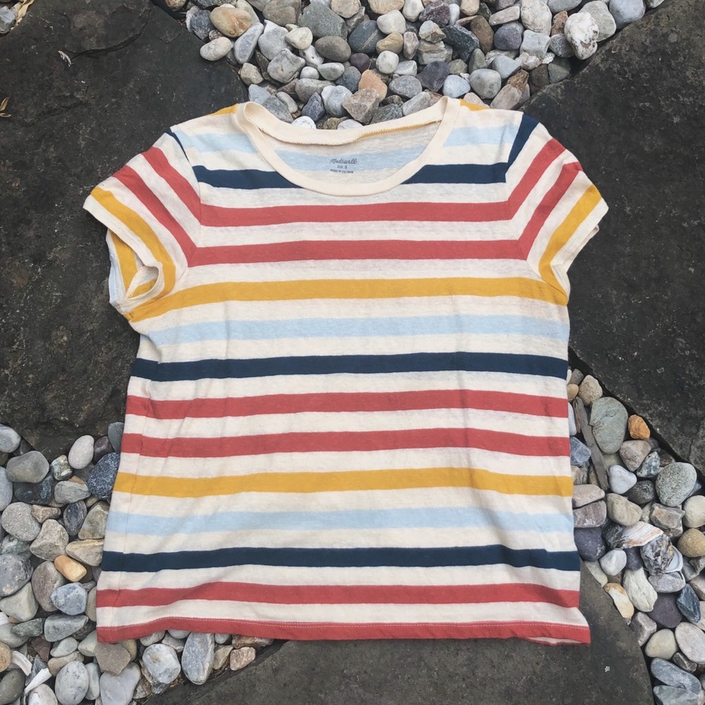Colorful striped Madewell tee